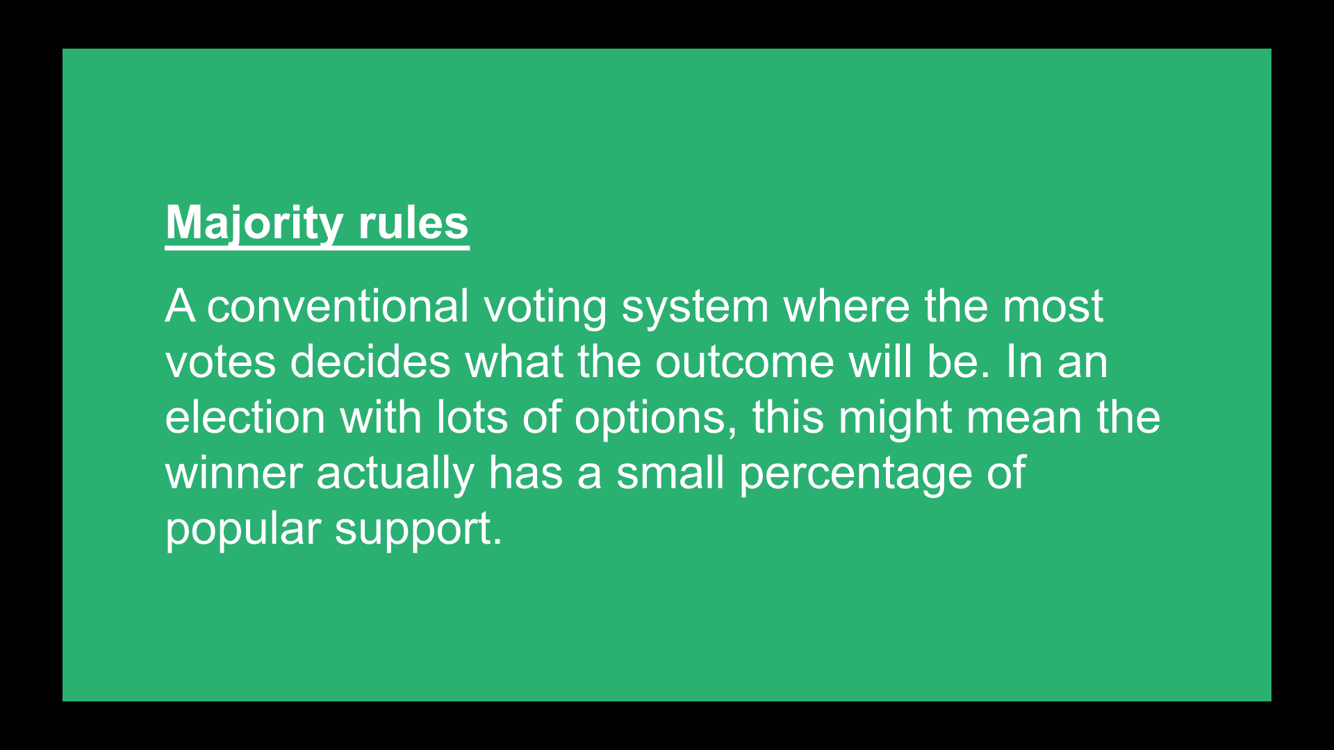 Types of voting